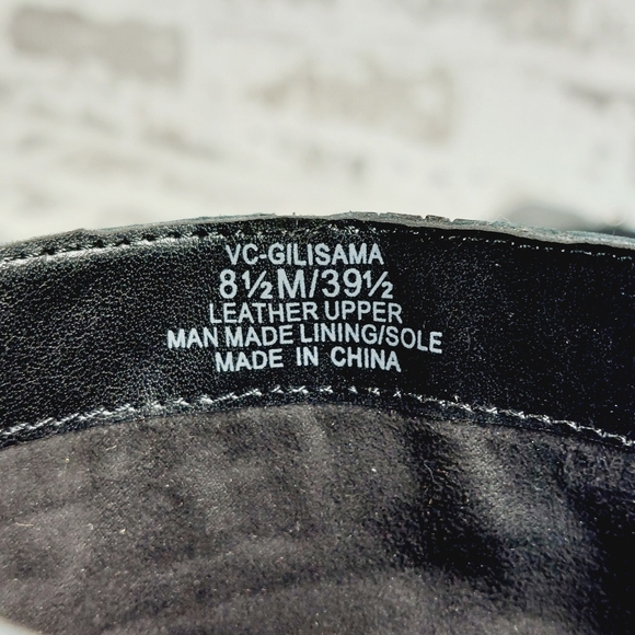 New Vince Camuto Gilisama Suede Black Platform Chunky Heel Ankle Boots M389 - Picture 11 of 12